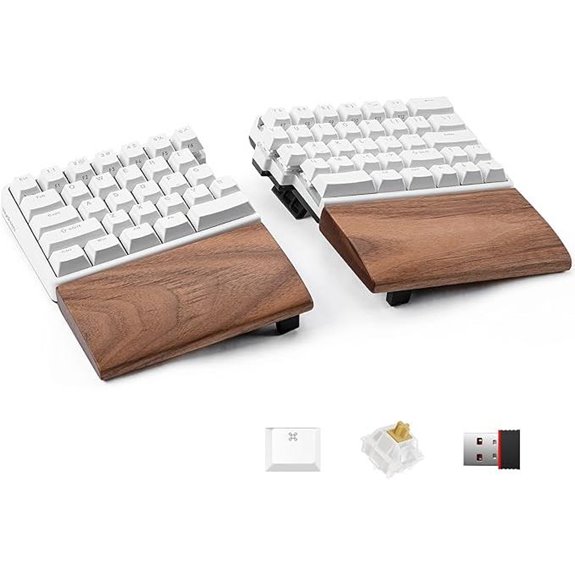 Wireless Mechanical Keyboard with Wrist Rest and RGB