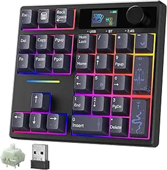 BOYI TD31Pro Wireless RGB Mechanical Numeric Keypad