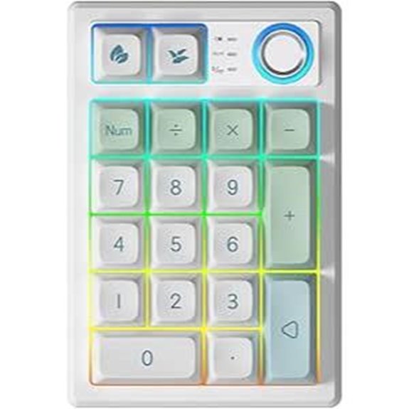 Wireless Mechanical Numeric Keypad with RGB Backlit