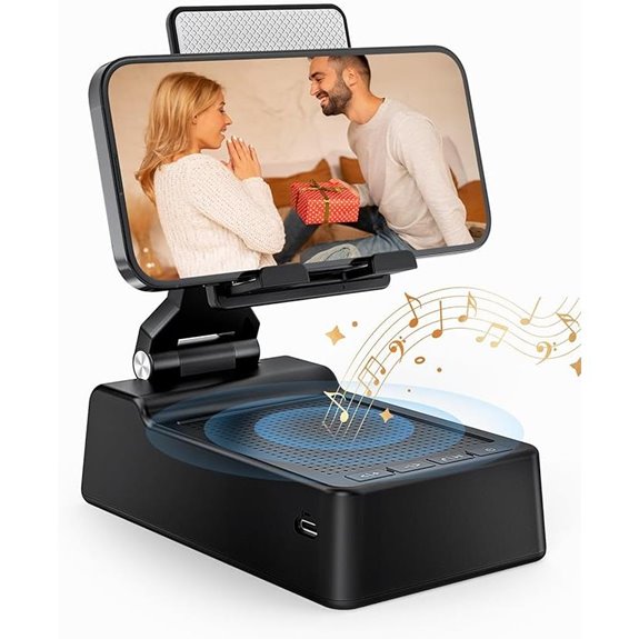 Bluetooth Phone Stand with HD Surround Sound Speaker