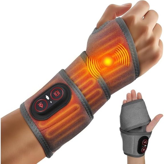 Rechargeable Wrist Heating Pad with Massage