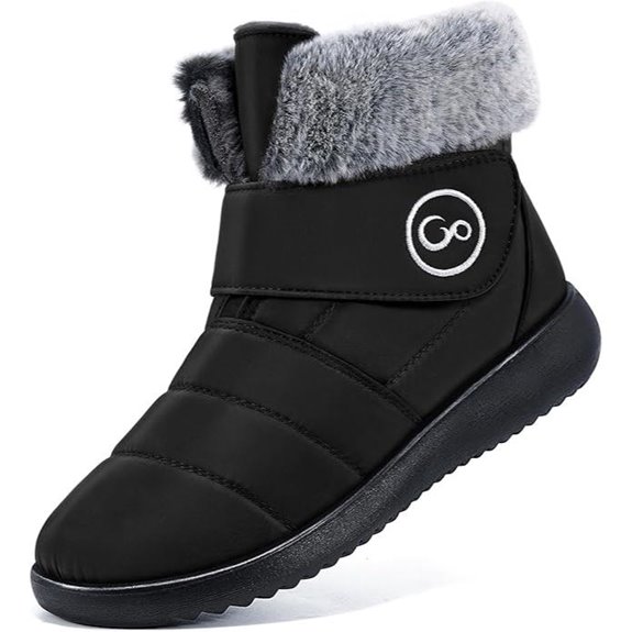 Aomigoct Women's Winter Fur Snow Boots