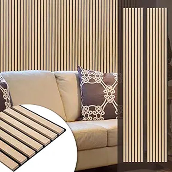 Yuzzy Wood Wall & Ceiling Acoustic Panels (2 pcs)