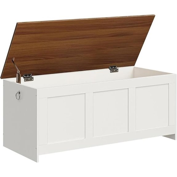 HOOBRO Wooden Storage Bench with Lift Top