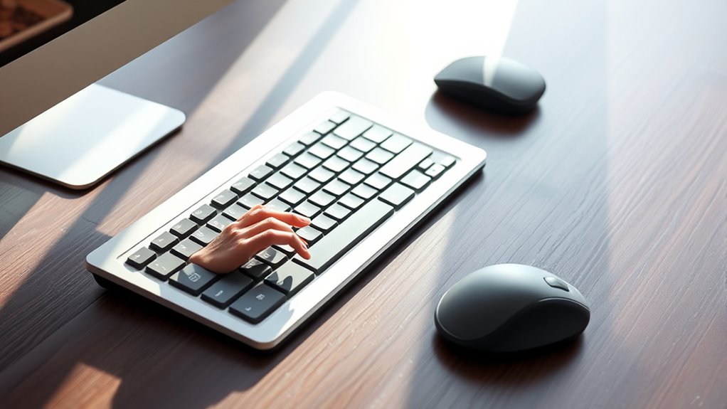 wrist neutral comfortable keyboard tilt