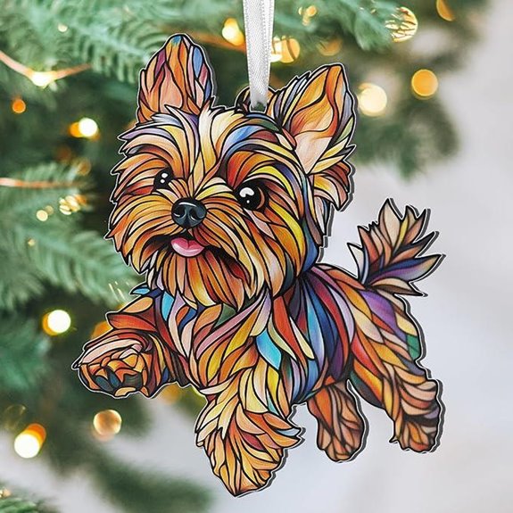 FLAGWIX Yorkie Christmas Acrylic Ornament Gift