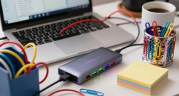 cluttered accessories hinder productivity