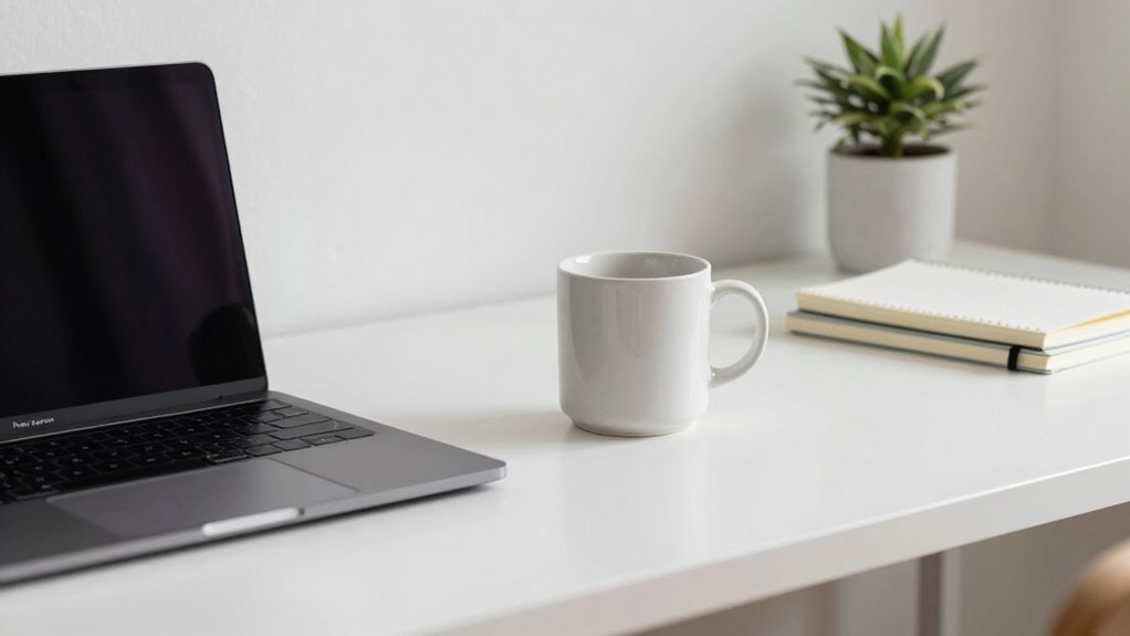 ergonomic minimalist organized workspace
