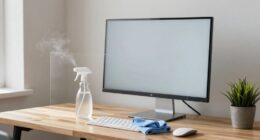 gentle workspace cleaning method
