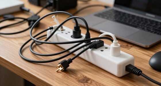 incorrect power strip placement