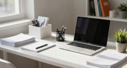 organize and declutter workspace