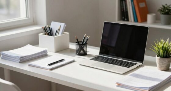 organize and declutter workspace