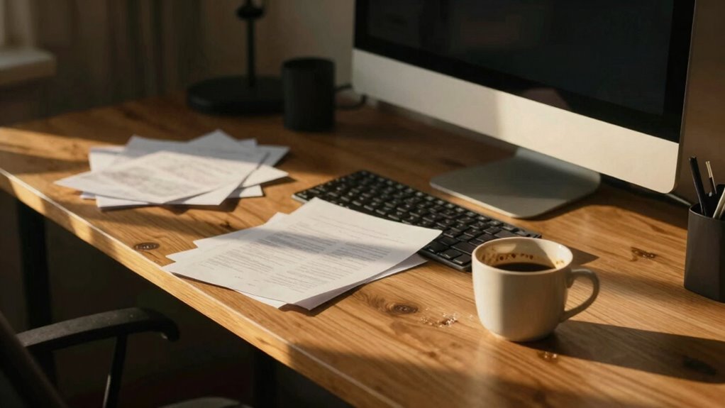 organized workspace enhances comfort