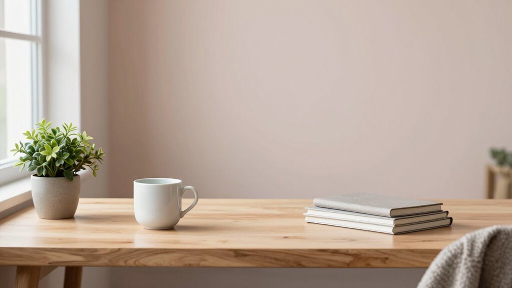 personalized green organized workspace