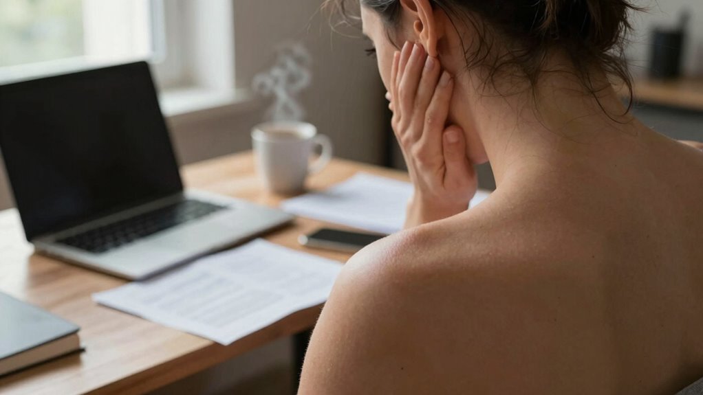 tension causes shoulder elevation