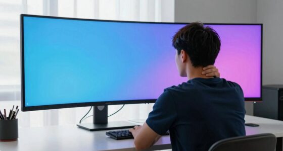 uncomfortable tall monitor experience